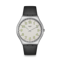 Swatch Skin Irony 超薄金屬系列手錶 BLACK HEPCAT (42mm) 男錶 女錶 手錶 瑞士錶 金屬錶