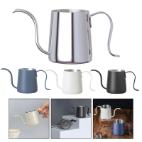 Cerek Kopi Buatan Tangan 250 ml Keluli Tahan Karat dengan Tulang Iga untuk Teknik Pour-Over