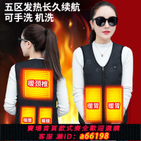 【台灣公司 可開發票】女士USB加熱棉馬甲輕薄款智能溫控發熱馬夾背心電暖衣服電熱外套