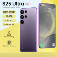 Mobile Phones S25 Ultra 6.8 HD Screen Smart Phone Original 22G+2T 5G Dual Sim Celulares Android Unlocked 108MP 7800mAh S24 Ultra