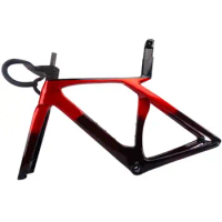 Gen7 Bicycle Frame Disc Brake Size 50cm 52cm 54cm 56cm 58cm Full Internal Carbon Road Bike Frame With Handlebar