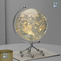 地球儀 透明地球儀擺件居客廳電視櫃酒櫃辦公室桌麵裝飾