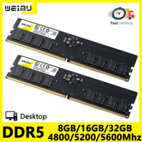 DDR5 8GB 16GB 32GB Desktop Memoria Ram 4800 5200 5600Mhz All Motherboard PC5 1.1V 288Pin Non-ECC Unbuffered DIMM Memory Ram