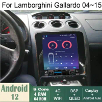 Car Android GPS Navigation WiFi 12.1 inch for Lamborghini Gallardo Radio carpally