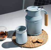 日本mosh保溫壺家用大容量復古不銹鋼熱水壺暖水壺辦公室保溫水壺