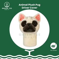 Golf Head Cover - Pug Plush Driver Cover - Sarung Pelindung Stik Golf Boneka