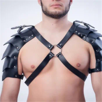Gay Rave Harness Male Harness Lingerie Leather Exotic Tops Fetish Men Clothes BDSM Body Chest Belts Gothic Punk Gay Costumes
