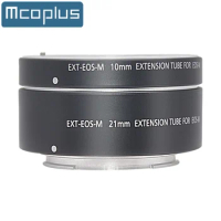 Mcoplus Metal Auto Focus Macro Extension Tube Ring 10mm 16mm 21mm for Canon EF-M EOS M M2 M3 M5 M6 M10 M50 M100 M6II M50II M200