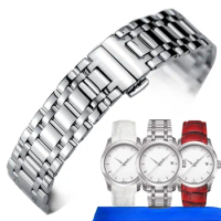 Watchband for Tissot Couturier Watch Strap Stainless Steel T035 T035207 T035210 Watch Chain Women Strap Steel Belt 18mm