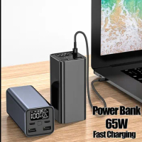 PD 65W Fast Charging 20000mAh Power Bank Type C Powerbank External Battery Charger For Smartphone Laptop Tablet iPhone Xiaomi