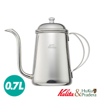 【Kalita】不鏽鋼原色細口手沖壺-700ml(採用18-8高級不鏽鋼)