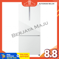 [SAVE 3.0] Panasonic 422L 2 Door Inverter Bottom Freezer Refrigerator NR-BX421WGWM (Glass Door)
