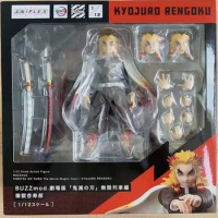 Original ANIPLEX BUZZmod Demon Slayer Part Kyojuro Rengoku In Stock Anime Collection Figures Model Toys