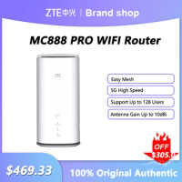 ZTE MC888 PRO 5G Indoor CPE Router 5400Mbps Wi-Fi 6 Wireless Signal Amplifier With SIM Card Slot Antenna Gain Up to 10dBi
