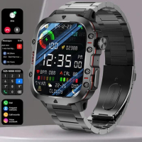 2024 New Smart Watch 1.96 Inch Screen 420 MAh Bluetooth Call Voice Assistant Watch Sports Fitness Waterproof Smartwatch+Band