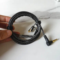 Original ALO Audio Super Smoky Litz IEM HIFI Earphone Cable 2.5/4.4 Plug MMCX Connector For Solaris Andromeda Orion T9iE Headset