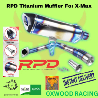 Knalpot Racing model GP RACING yamaha Xmax 250 300 RPD titanium carbon