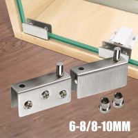 Isi 2pcs Engsel Pivot  Jepit - Stainless Steel, Untuk Pintu  Lemari &  5-10mm, Kokoh dan Awet | COD 