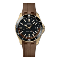 MIDO美度 Ocean Star GMT海洋之星雙時區巧克力橡膠帶44㎜ M6(M0266293729100)