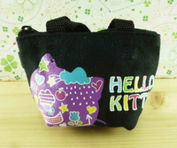 【震撼精品百貨】Hello Kitty 凱蒂貓-造型零錢包-紫黑