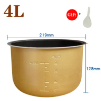 4L Electric pressure cooker liner inner bowls multicooker bowl Non-stick Rice Pot Cooker Parts for Midea
