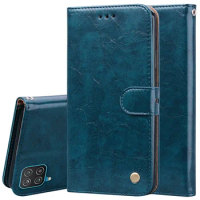 Leather Wallet Flip Case For Samsung Galaxy A12 Case Card Holder Book Cover For Samsung A12 A 12 A125 SM-A125F A125M Phone Case