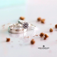 Cincin Perak Sepasang Free Ukir Nama