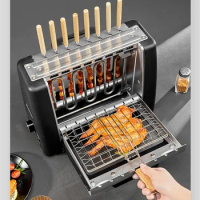 Barbecue Grill Electric Oven Household Smoke-free Non Stick Electric Baking Pan Grill Skewers Home Electric Grill Barbecue