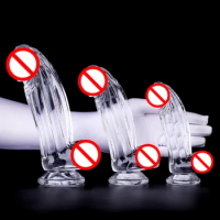 Jelly Dildo 3 sizes Penis Adjustable Strapon Dildo Realistic Sex Toys For Lesbian Women Couples Suction Cup Dildo Pants