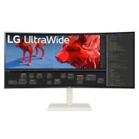 【LG】38 UltraWide™ 21:9 QHD+(3840 x 1600) 曲面多工作業螢幕38WR85QC-W
