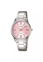 Casio Watches Casio Women's Analog Watch LTP-1303D-4A Pink Dial with Stainless Steel Band Ladies Watch