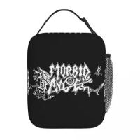 Morbid Angel Logo Thermal Insulated Lunch Bag for Travel death metal music Reusable Food Bag Cooler Thermal Food Box