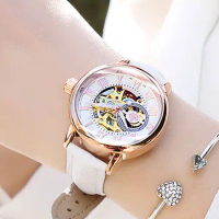 MG ORKINA Luxury Design Automatic Mechanical Watches Women Waterproof Ladies Skeleton Wristwatches Montre Femme Relogio Feminino