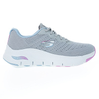 Skechers Arch Fit-Infinity Cool [149722WGYMT] 女 健走鞋 休閒 寬楦 灰