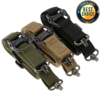 Adjustable MS4 Rifle Sling Gun QD Metal Strap Swivel Tactical Nylon 2 Points Weapon Multi Mission Release Airsoft Hunting Access