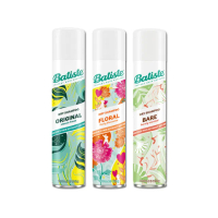 【Batiste 芭緹絲】清爽控油潔淨蓬鬆持香乾洗髮噴霧200ml/罐(免水洗油頭扁塌髮蓬瀏海去油光蜜粉頭皮消臭)