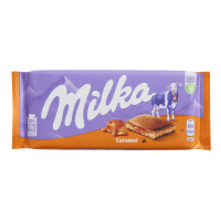 Milka Chocolate Bar Caramel น้ำหนัก 100 กรัม Exp.16/12/26