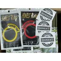 【MRK】日本【HONEST】玻璃透明油箱蓋『誠實』貼紙X1＋環X1 RAV4 JIMNY