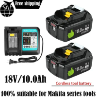 Makita Original Lithium ion Rechargeable Battery 18V 10000mAh 18v 10.0Ah drill Replacement Battery BL1860 BL1830 BL1850 BL1860B