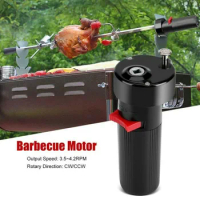 BBQ Rotisserie Grill Rod Rotator Motor Rotary Fork Set Electric Barbecue Brazier Camping Folding Coal Ignition Starter