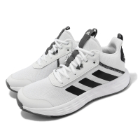 【adidas 愛迪達】籃球鞋 Ownthegame 2.0 男鞋 白 黑 緩震 運動鞋 愛迪達(H00469)