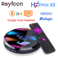 Android 9.0 TV Box H96 MAX X3 4GB 128GB 64GB 32GB Amlogic S905X3 Support 5G Wifi 1080p 4K 60fps Google Player Youtube 8K H96MAX