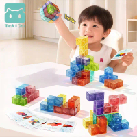 NEW ARRIVALS Toki Magnetic 3D Cube Puzzle Magnetic Building Blocks Early Educational Puzzle Toys Mon