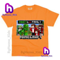 100-150cm Jj & MIKEY MAIZEN Minecraft Minecraf Minicraft Mine Craft เสื้อยืดเด็ก วัสดุพรีเมี่ยม