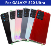S20Ultra For SAMSUNG Galaxy S20 Ultra SM-G988 6.9" Battery Back Cover Rear Door Housing Case Replacement Parts With camera lens