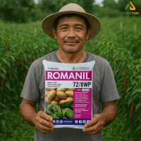 PRTN Romanil Fungisida Sistemik 72/8wp 400 gram klorotalonil 72% + simoksanil 8% EX257SALE