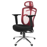 【GXG 吉加吉】高背半網 電腦椅 鋁腳/4D平面摺疊扶手(TW-096 LUA1H)