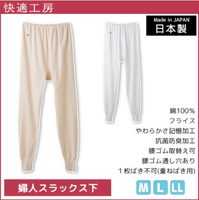 日本製【GUNZE】郡是  快適工房 抗菌防臭加工 100%純棉 女衛生褲 (2色)KQ3061