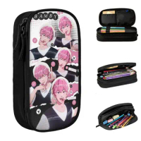Kpop Noah Bamby Yejun Eunho Hamin Pencil Case PLAVE Pen Bags Student Large Storage Students School Gifts Pencil Pouch