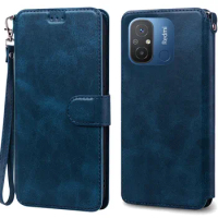 For Redmi 12C Case Luxury Leather Wallet Flip Cover For Xiaomi Redmi 12C Case Book Cover Phone Case Coque Fundas